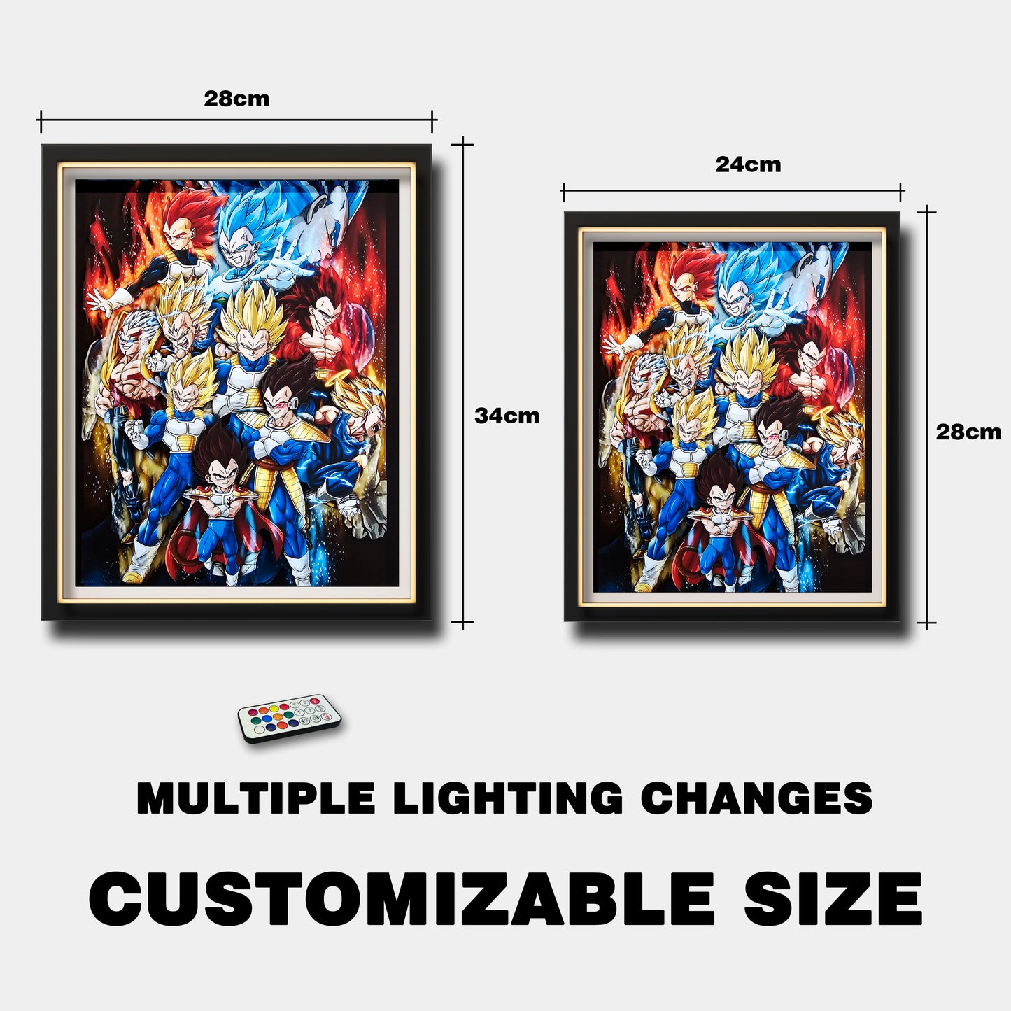 (Pre-Order)DragonBall -Group -Handmade Multilayer 3D paper carving Wall Art