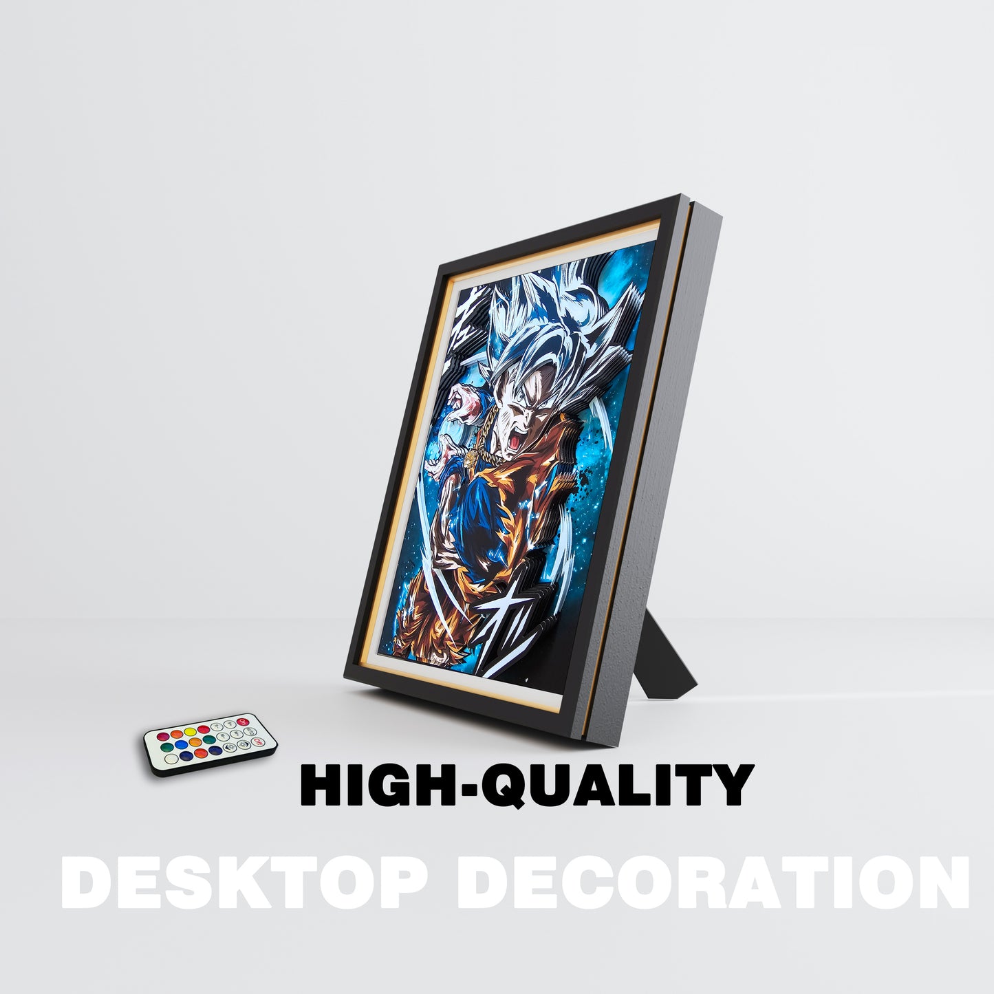 (In-Stock)Master Ultra Goku-Handmade Multilayer 3D paper carving Wall Art