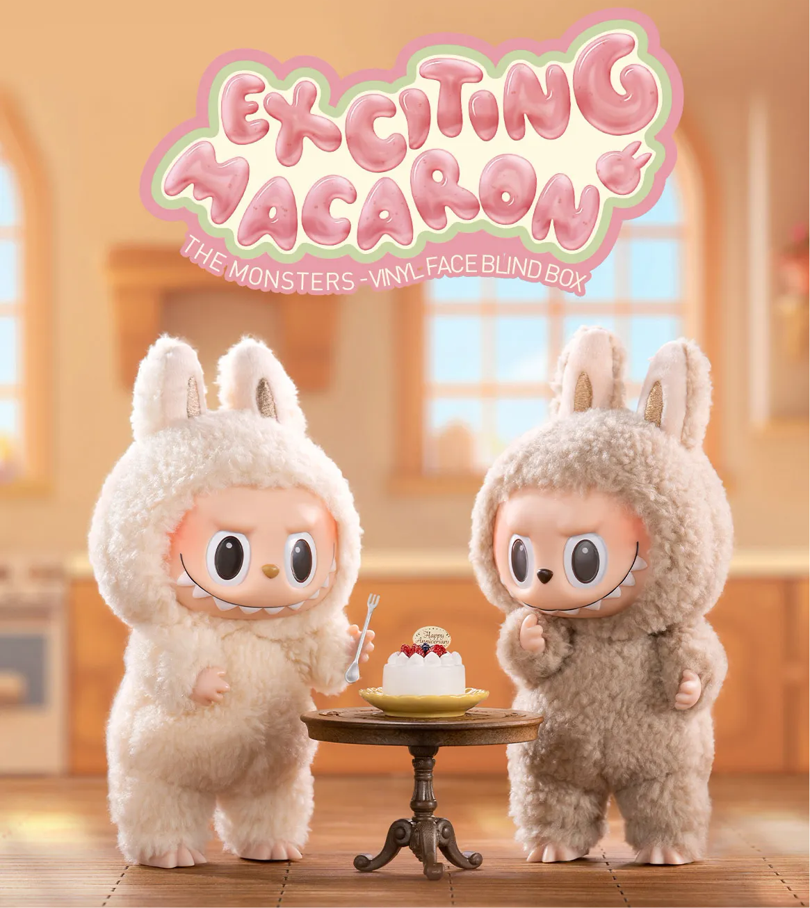 Labubu-THE MONSTERS - Exciting Macaron Vinyl Face Blind Box.