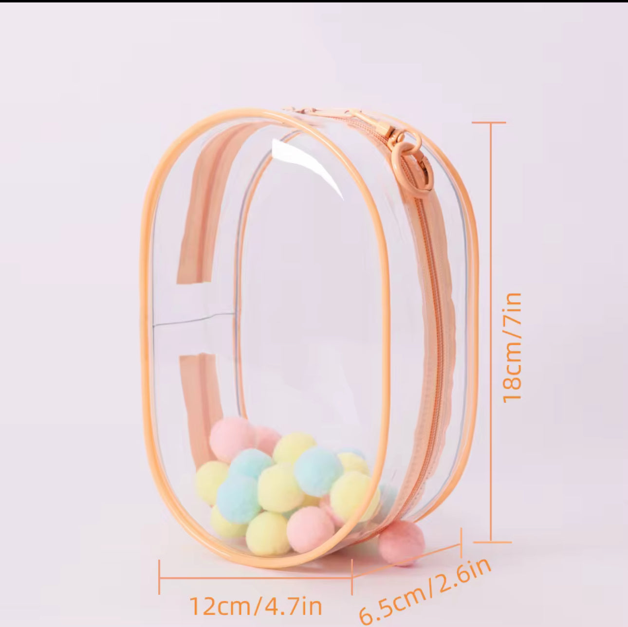 PVC Bag/Case/Protector with Keychain and pompon for Labubu
