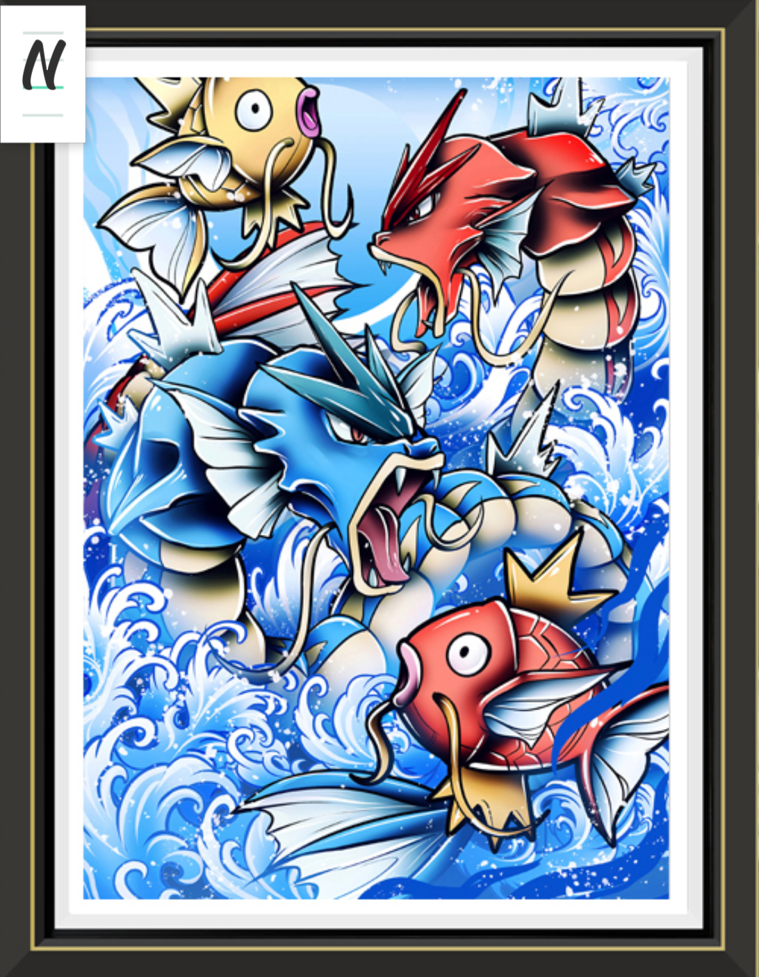 Pokemon, LED Handmade Multilayer 3D paper carving ,wall art, Anime gift , Comics, room Decor,pikachu, gangar,chacharz