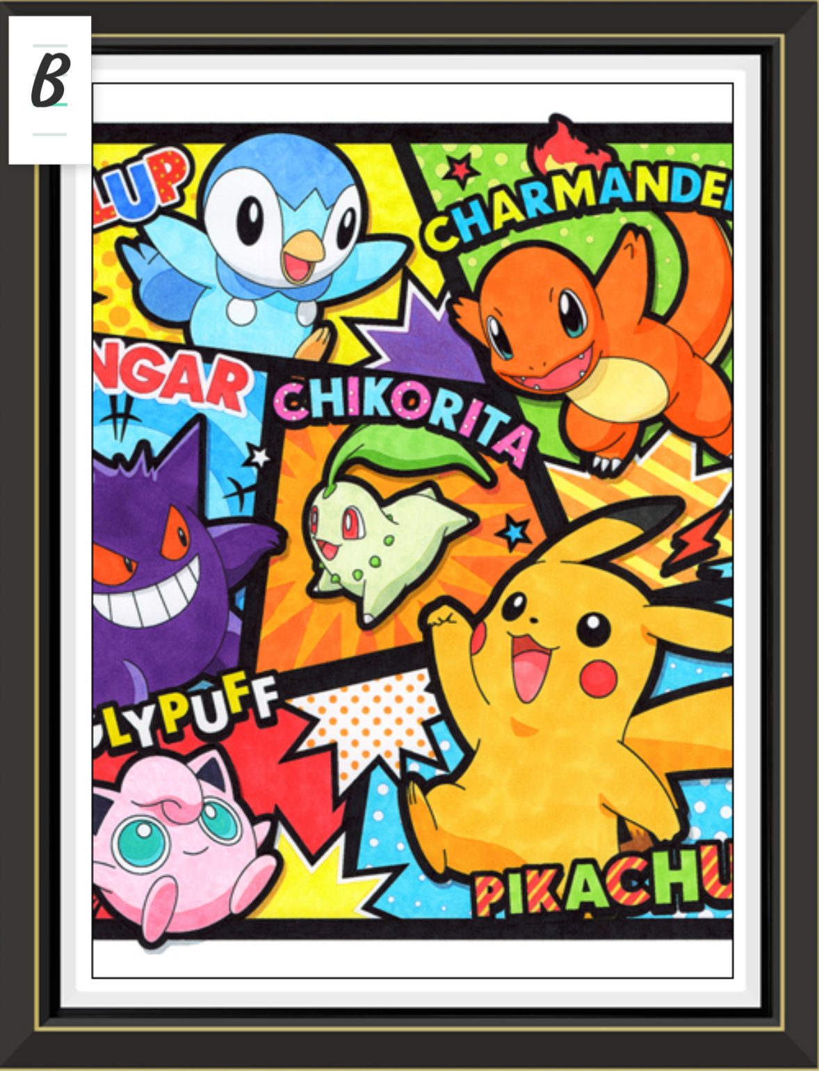 Pokemon, LED Handmade Multilayer 3D paper carving ,wall art, Anime gift , Comics, room Decor,pikachu, gangar,chacharz