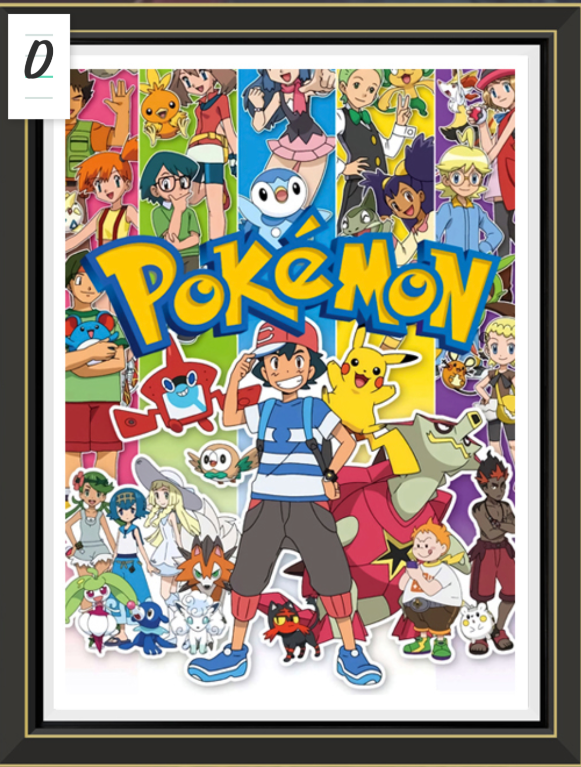 Pokemon, LED Handmade Multilayer 3D paper carving ,wall art, Anime gift , Comics, room Decor,pikachu, gangar,chacharz