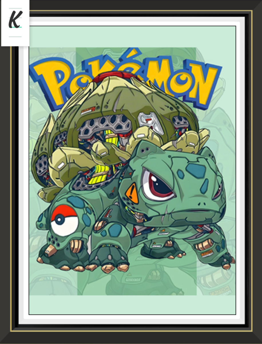 Pokemon, LED Handmade Multilayer 3D paper carving ,wall art, Anime gift , Comics, room Decor,pikachu, gangar,chacharz