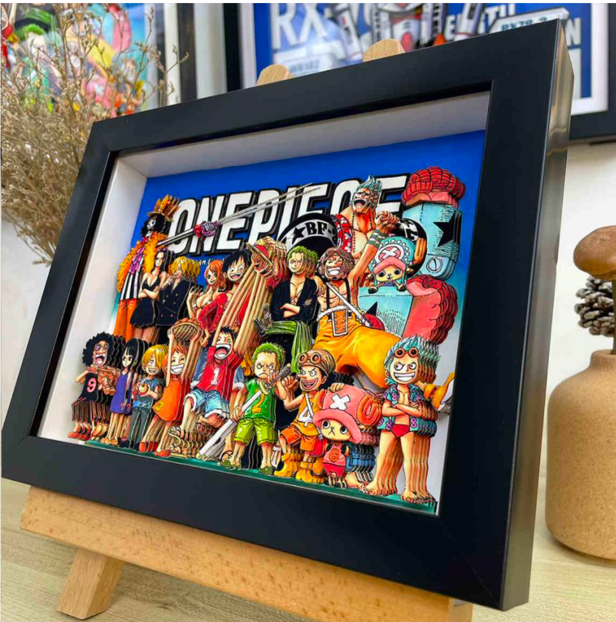 Japanese Anime Frame 3D Paper Carving