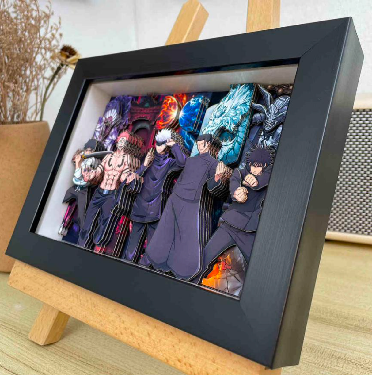 Japanese Anime Frame 3D Paper Carving