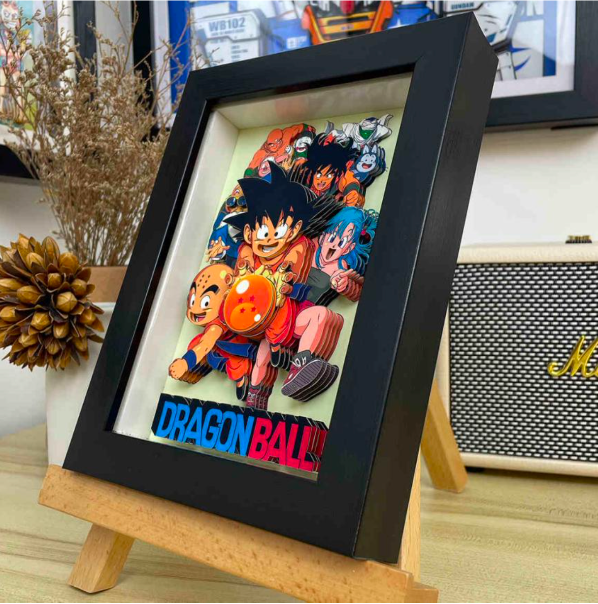 Japanese Anime Frame 3D Paper Carving