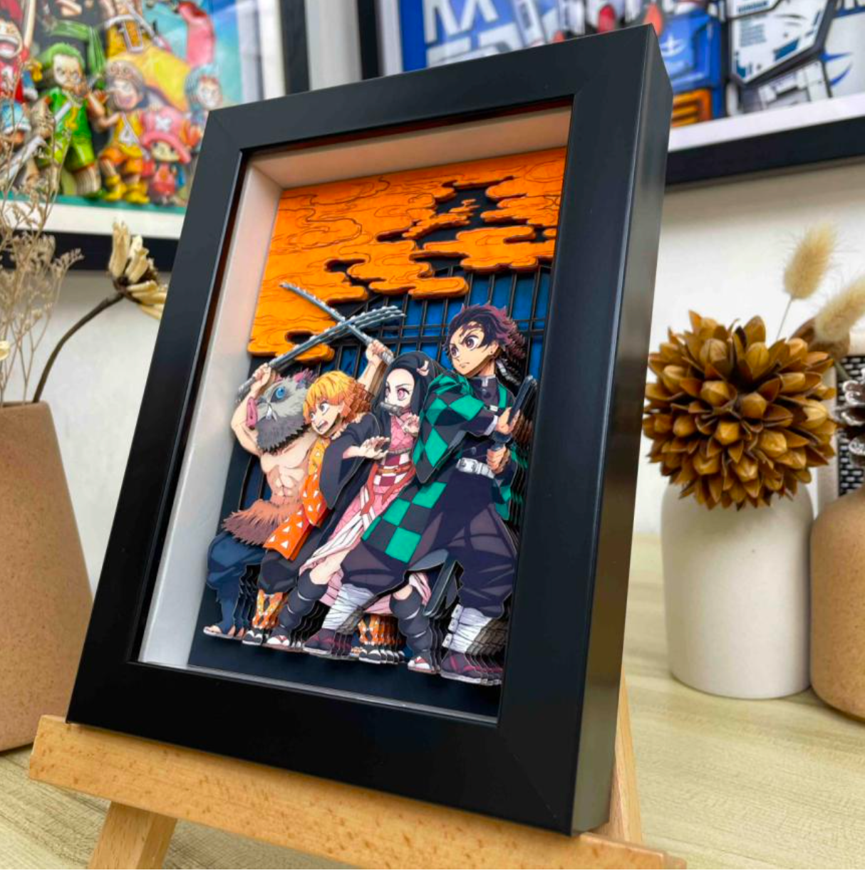Japanese Anime Frame 3D Paper Carving