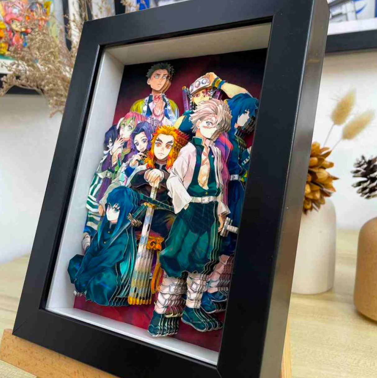 Japanese Anime Frame 3D Paper Carving