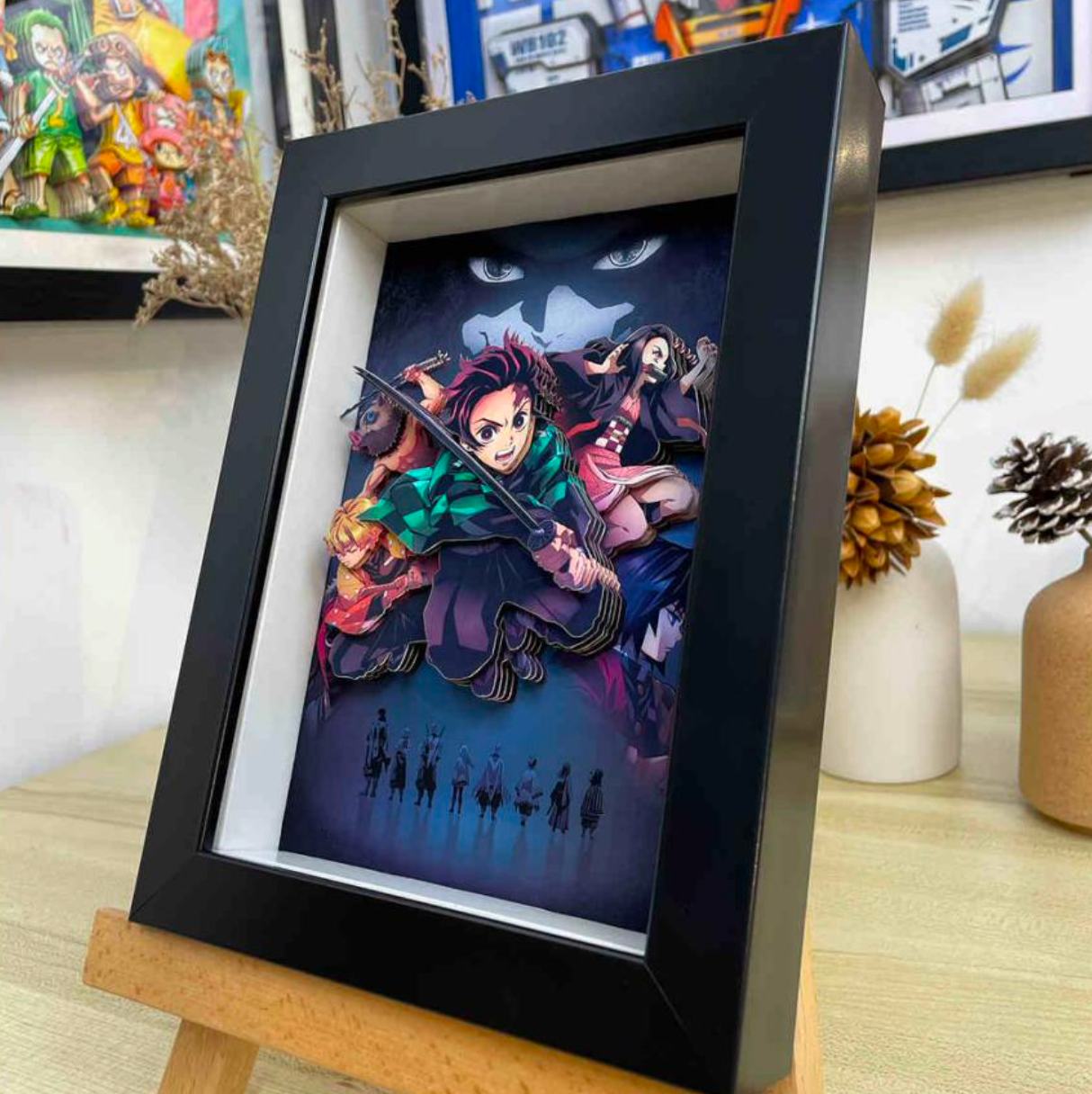Japanese Anime Frame 3D Paper Carving
