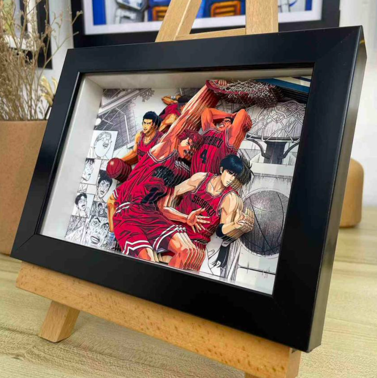 Japanese Anime Frame 3D Paper Carving