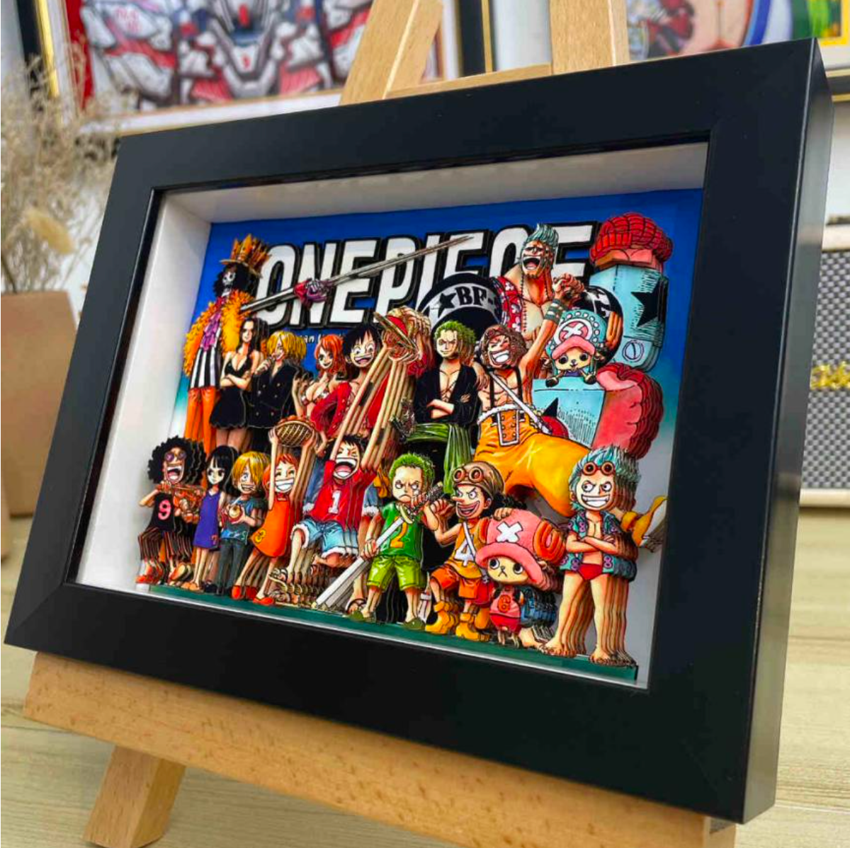 Japanese Anime Frame 3D Paper Carving