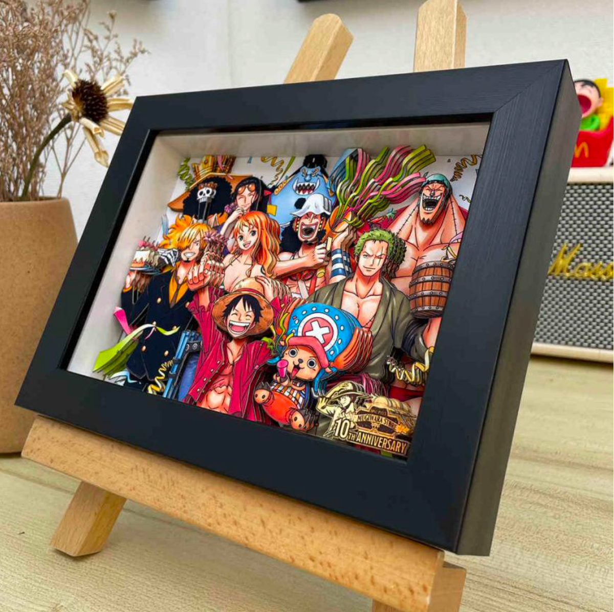 Japanese Anime Frame 3D Paper Carving