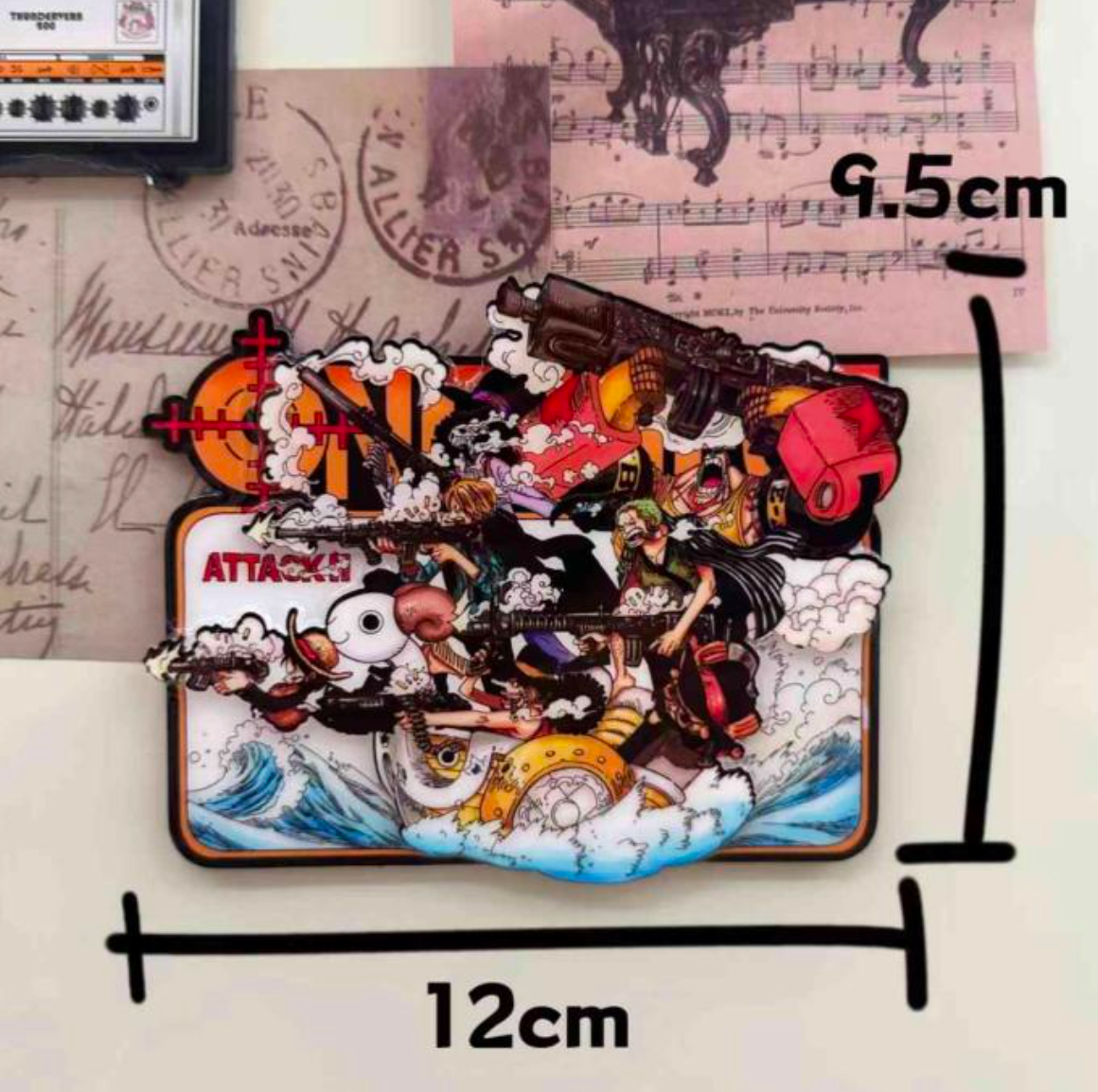 3D One Piece Fridge Magnet
