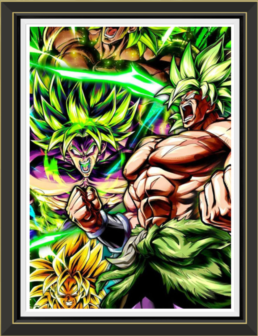 (Pre-Order)Broli - Dragon ball- Handmade Multilayer 3D paper carving Wall Art