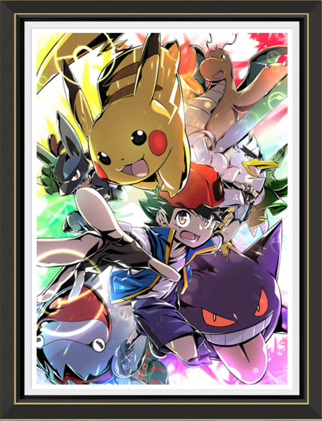 (Pre-Order)Pokemon- Handmade Multilayer 3D paper carving Wall Art