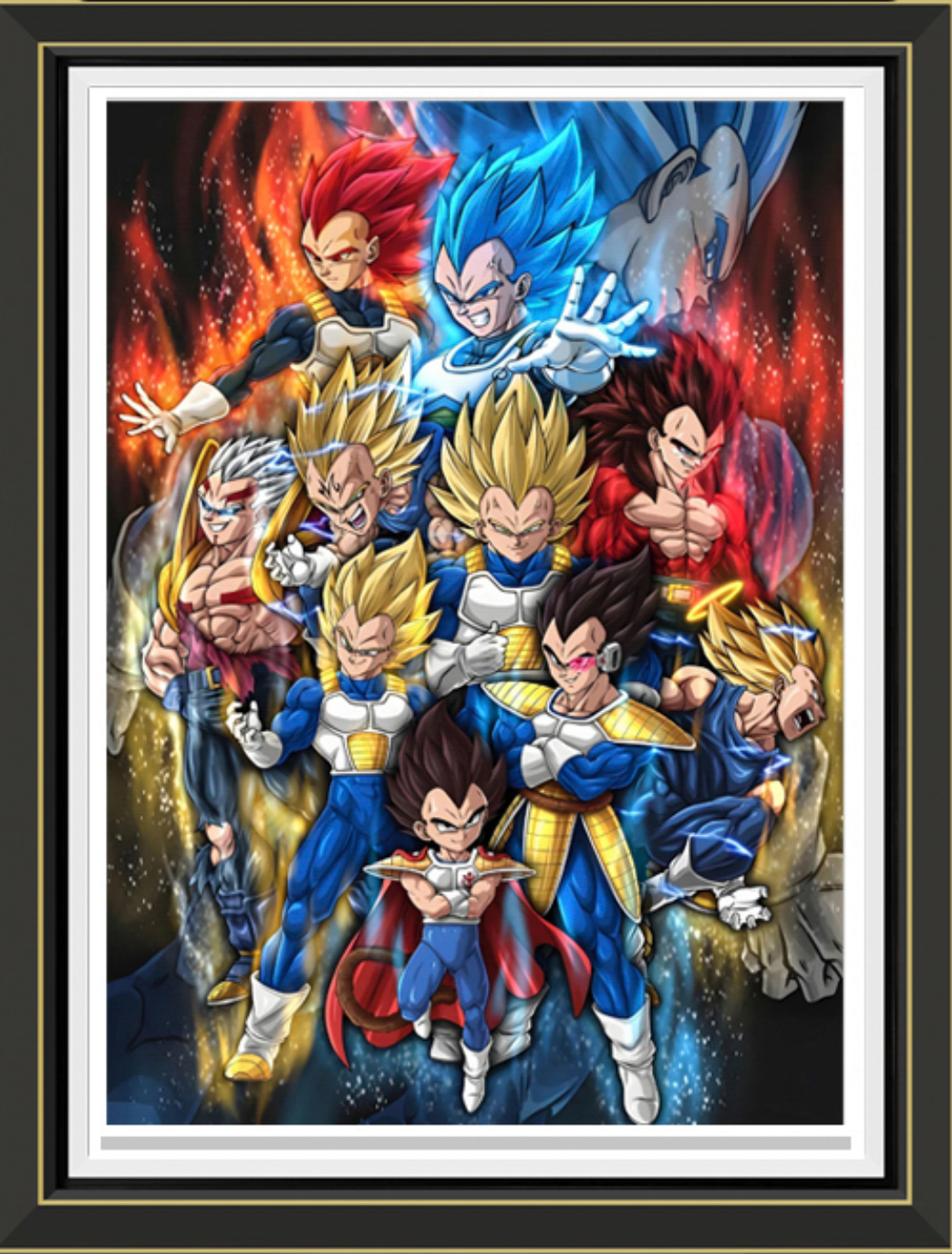 (Pre-Order)DragonBall -Group -Handmade Multilayer 3D paper carving Wall Art