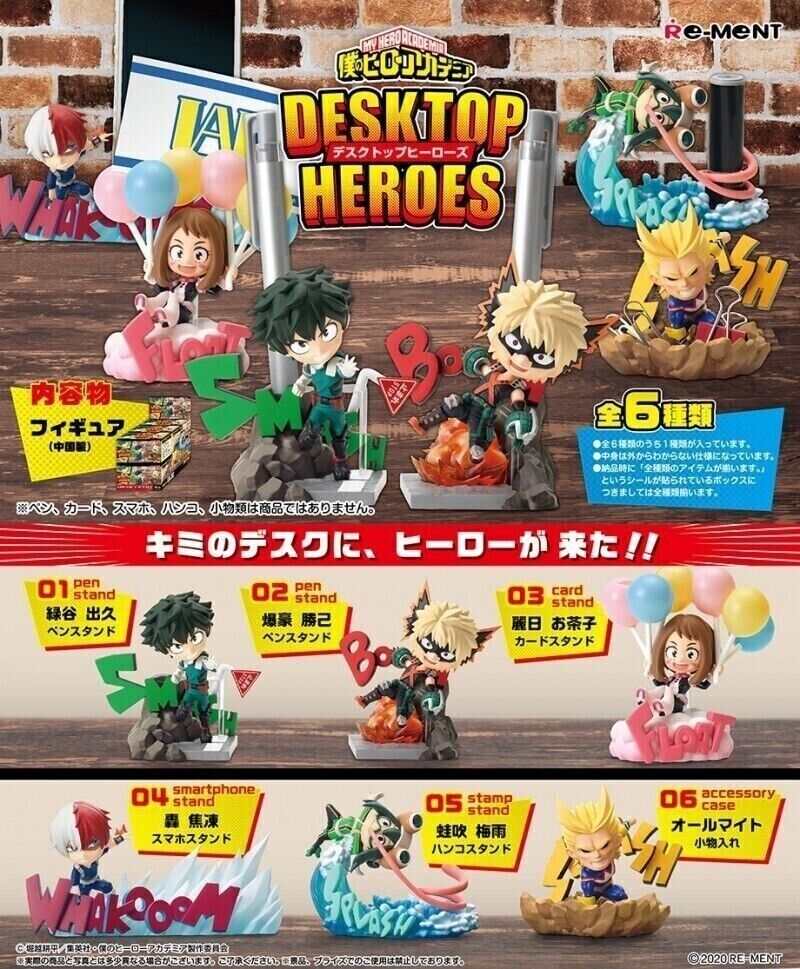 Re-Ment My Hero Academia DESKTOP HEROES Blind Box
