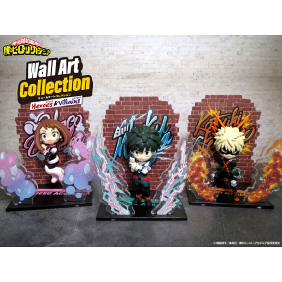 Re-Ment My Hero Academia Wall Art Collection Heroes & Villains Blind Box