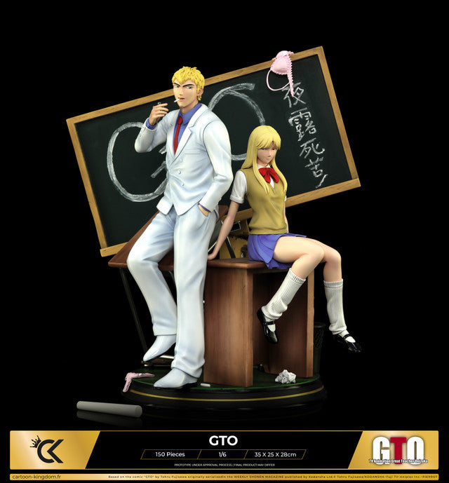 [Warehouse in Stock] Cartoon Kingdom Studio - Statue - GTO - Eikichi Onizuka & Kanzaki Urumi (Licensed)