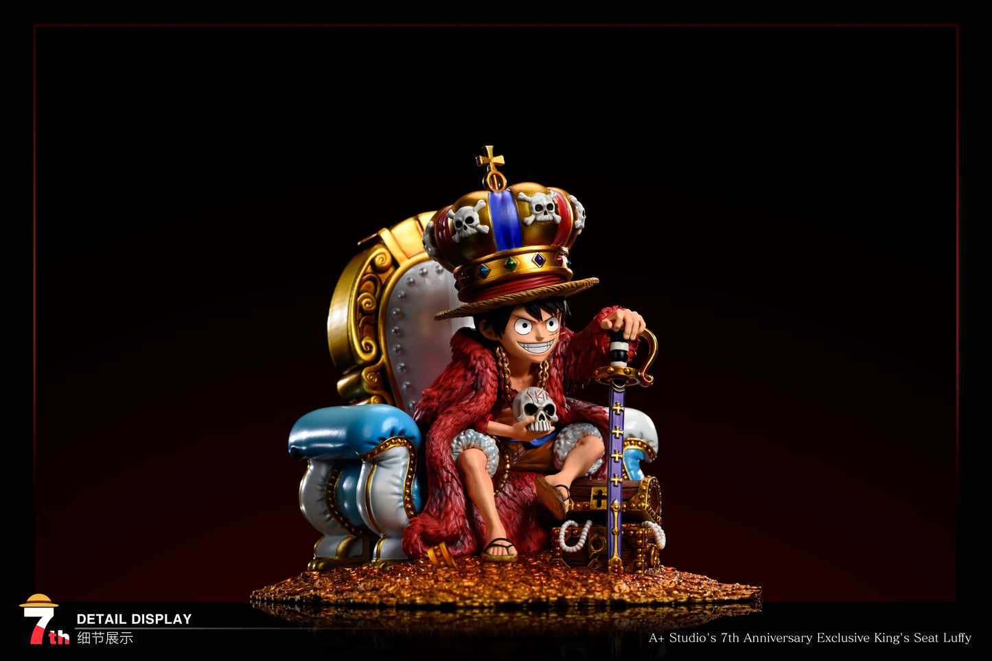 [In stock] A+ Studio - Statue - One Piece - 7th Anniversary Commemorative Edition Throne Luffy