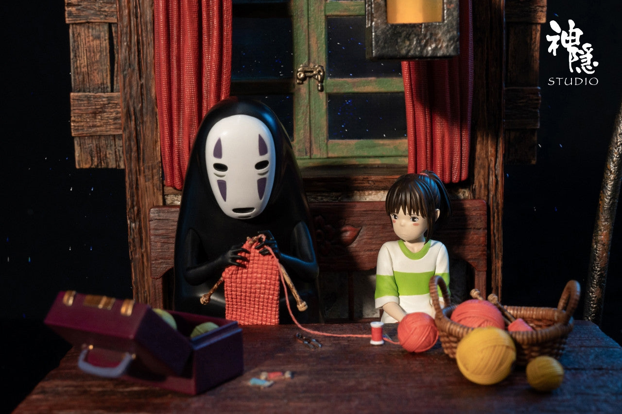 [Warehouse in Stock] Shen Yin Studio - Statue - Spirited Away - Silhouette Moment Series Spirited Away No-Face Man & Chihiro Ogino