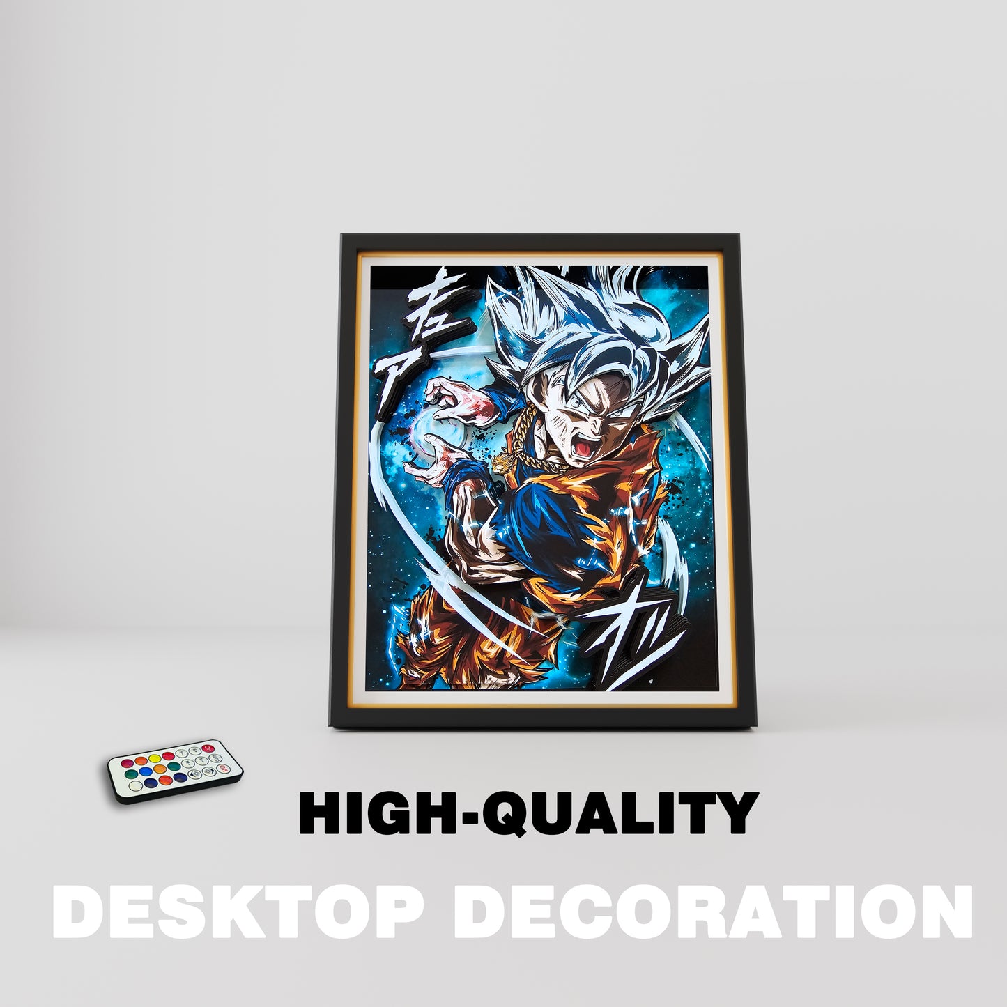 (In-Stock)Master Ultra Goku-Handmade Multilayer 3D paper carving Wall Art