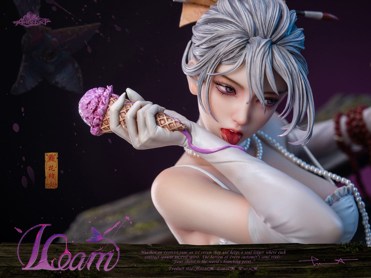 [Pre-Order Closed] PIJI Studio - Statue - Original - AmerFort Artist × LouLL_Aroll Collaboration Series - Hua Shou AFYC-HS13 (Licensed)