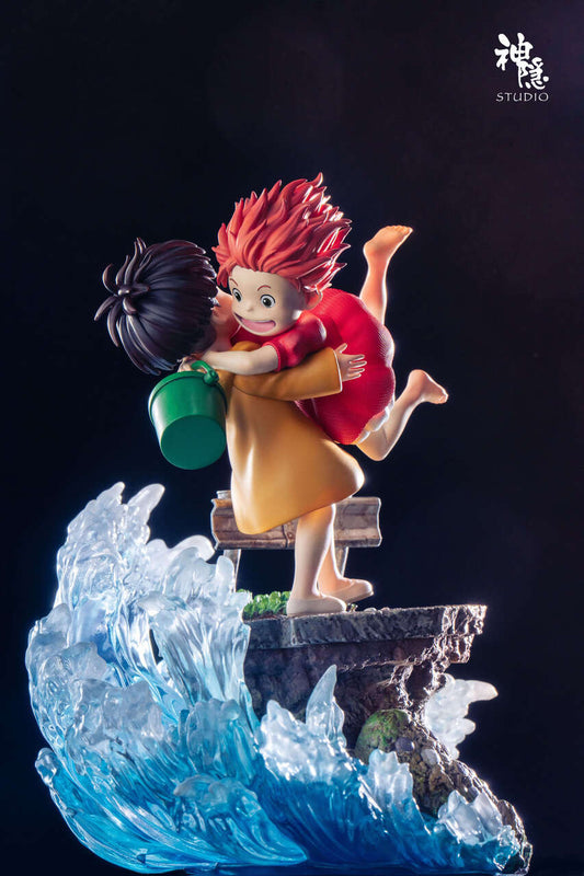 [Warehouse in Stock] Shen Yin Studio - Statue - Ponyo on the Cliff - Ponyo & Sōsuke