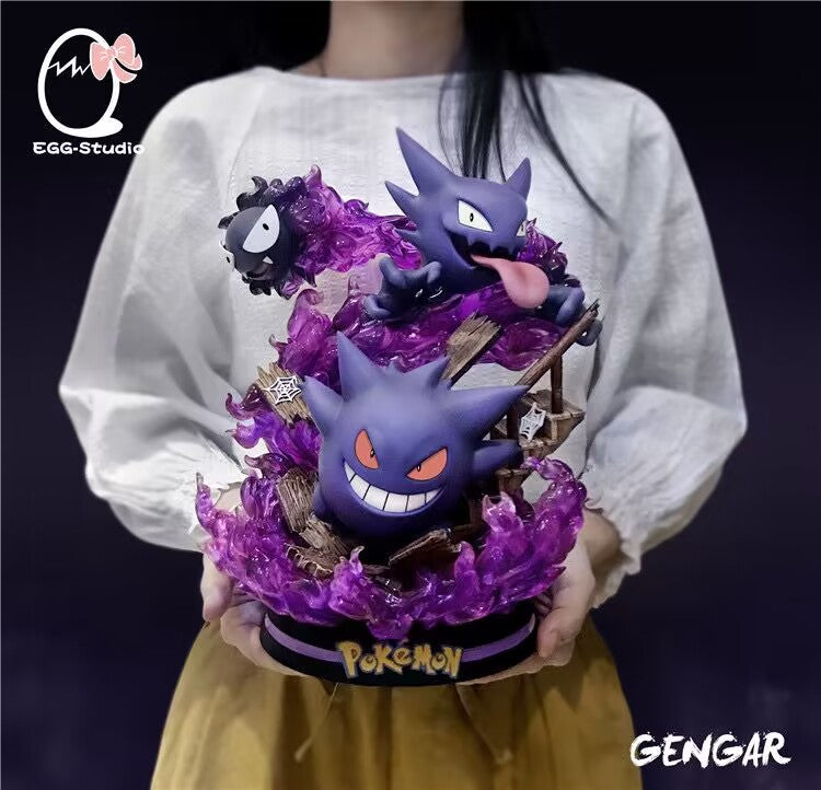 [US in stock] EGG Studio - Statue - Pokémon - Gengar Evolution Set