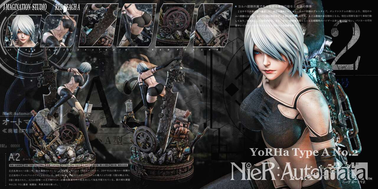 [Pre-Order Closed] Imagination Studio & Red Peach A Studio - Statue -  NieR:Automata  - A2
