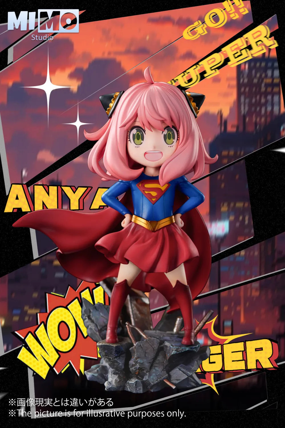 [Warehouse in Stock] Mimo Studio - Statue - Spy x Family - Anya cos Super Girl