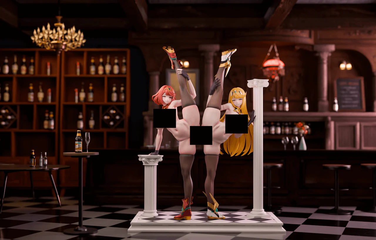 [Pre-Order] Genius Bee Studio - Statue - Mythra X Pyra Xenoblade Chronicles