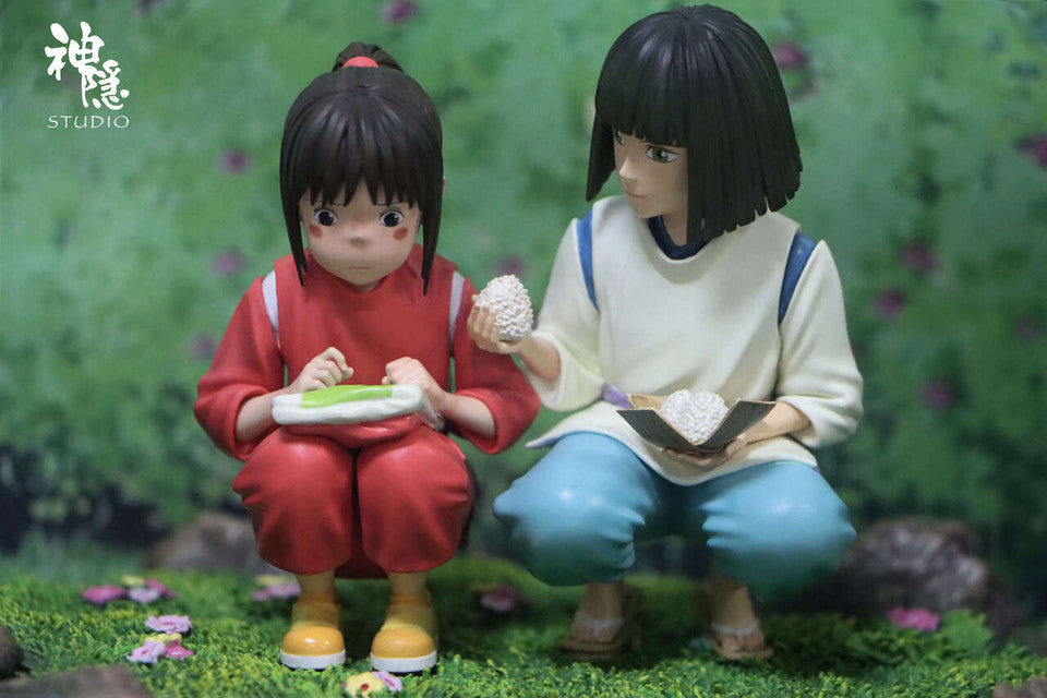 [Warehouse in Stock] Shen Yin Studio - Statue - Spirited Away - Meet the series Spirited Away Healing Magic Rice Balls ogino chihiro & Nigihayami Kohakunushi