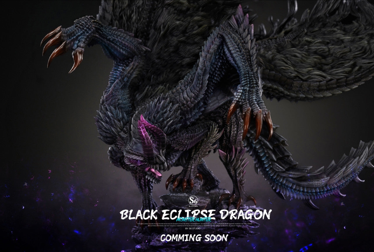 [Warehouse in Stock] S6 studio - Statue - Monster Hunter - #6 Black Eclipse Dragon (Gore Magala)