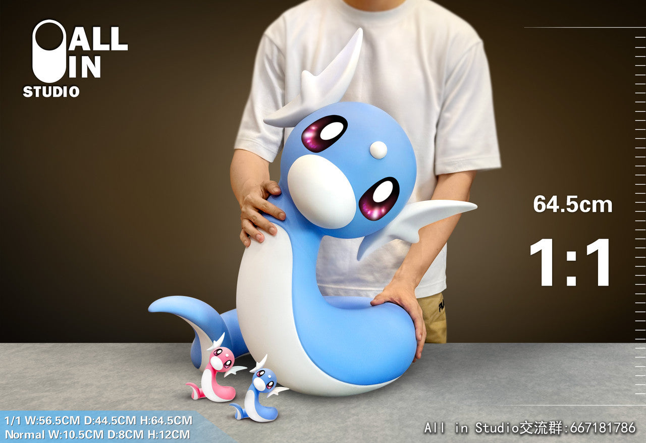 [Warehouse in Stock] All in Studio - Statue - Pokémon Dratini Blue (1:1)