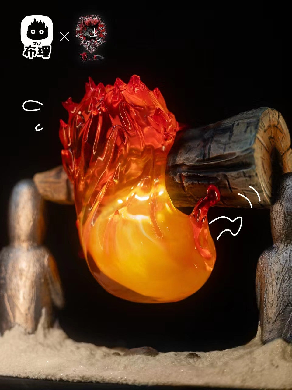 [Warehouse in Stock] Buri & Weare A Design STUDIO - Statue - Howl's Moving Castle - Calcifer with LED