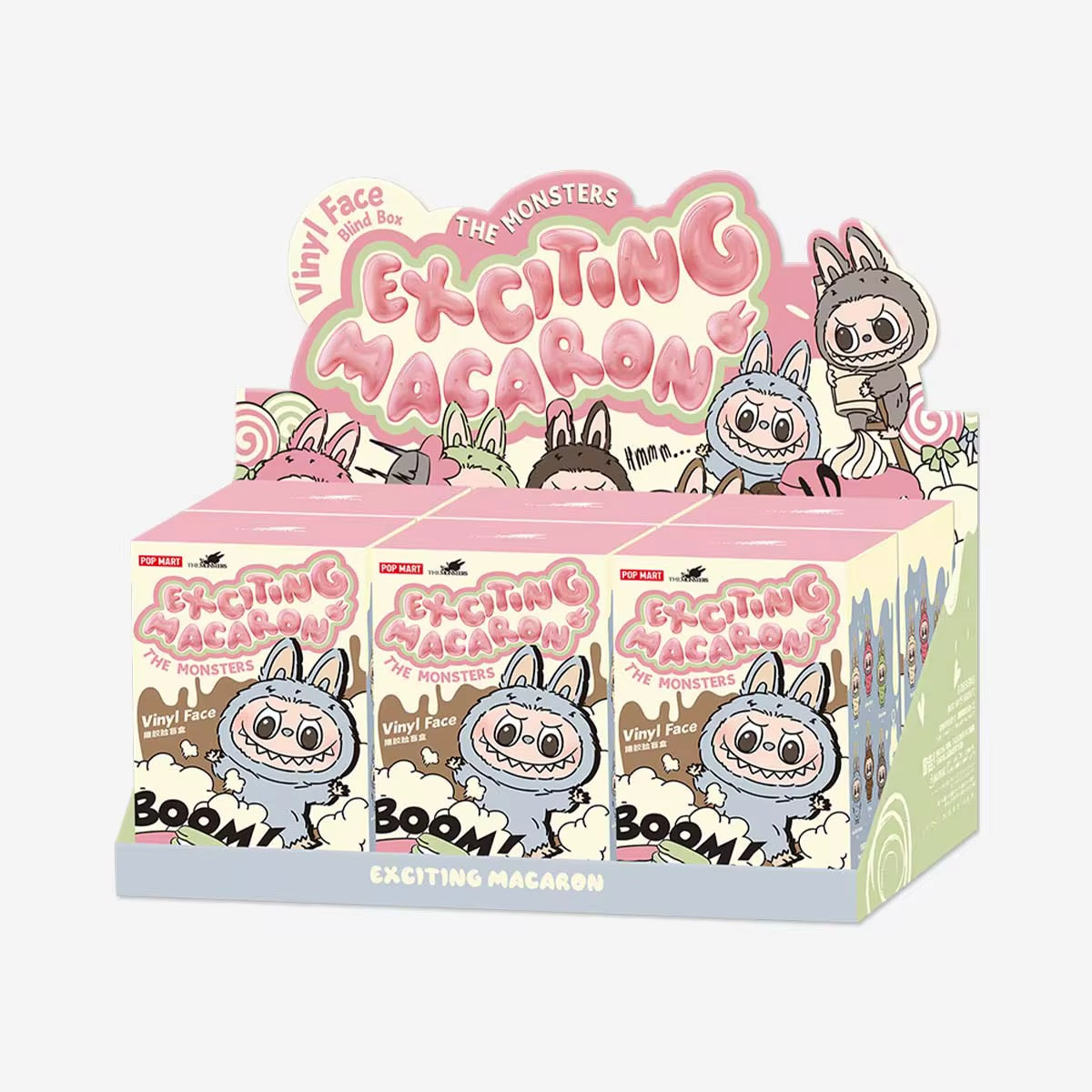 Labubu-THE MONSTERS - Exciting Macaron Vinyl Face Blind Box.