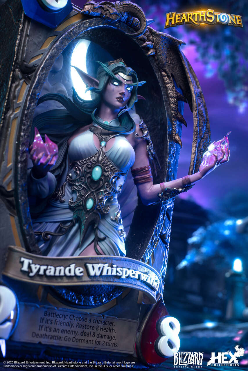 [Pre-Order] HEX Collectibles - Blizzard Hearthstone X Tyrande Whisperwind Art Statue HEXFRAME03 (Licensed)
