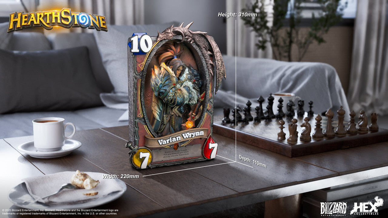 [Pre-Order Closed] HEX Collectibles & BLIZZARD ENTERTAINMENT - Statue - Hearthstone - Varian Wrynn Art Statue (Licensed)