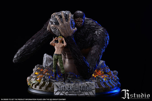 [Warehouse in Stock] JR Studio - Statue - Attack on Titan - Zeke Jaeger & Beast titan with LED