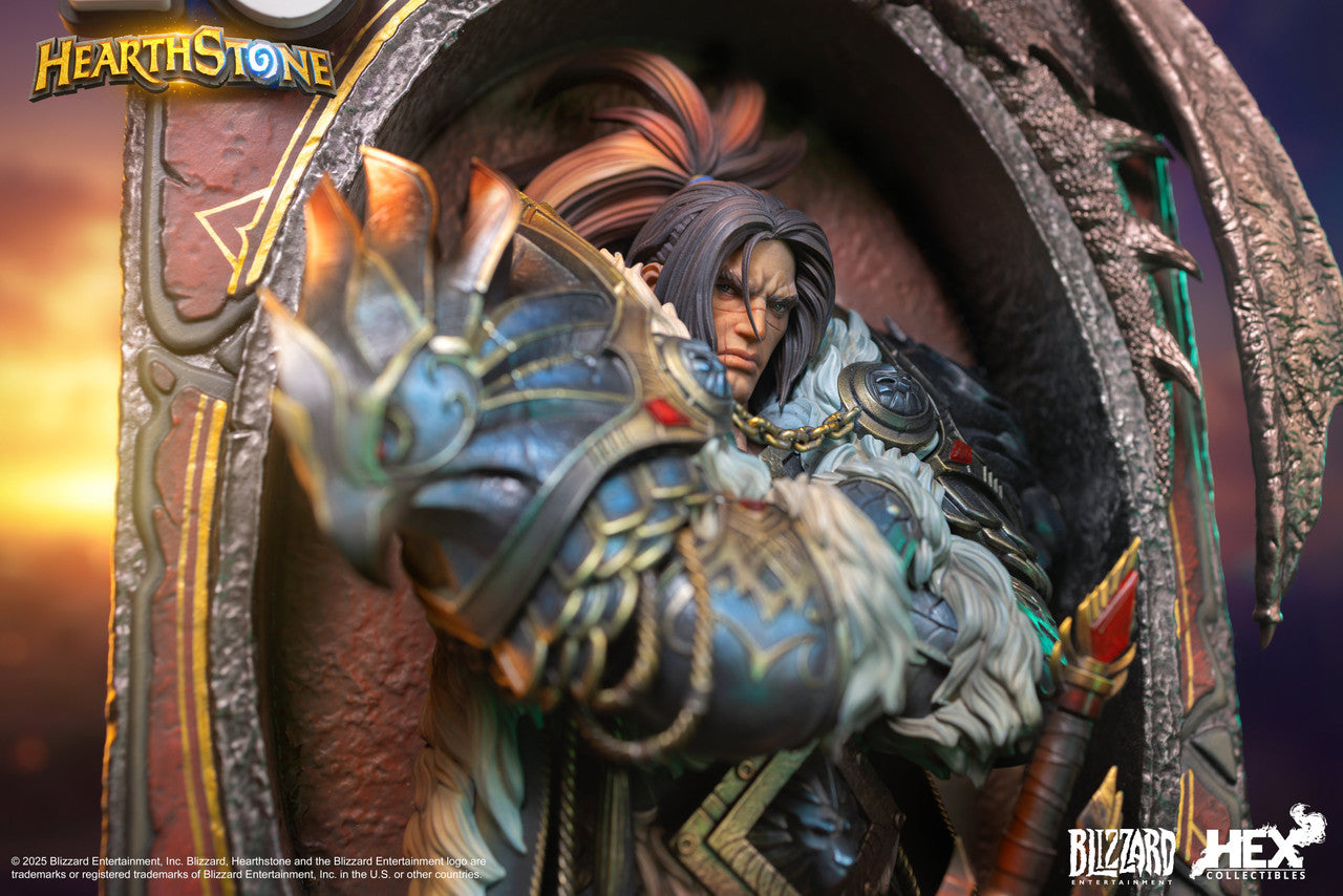 [Pre-Order Closed] HEX Collectibles & BLIZZARD ENTERTAINMENT - Statue - Hearthstone - Varian Wrynn Art Statue (Licensed)