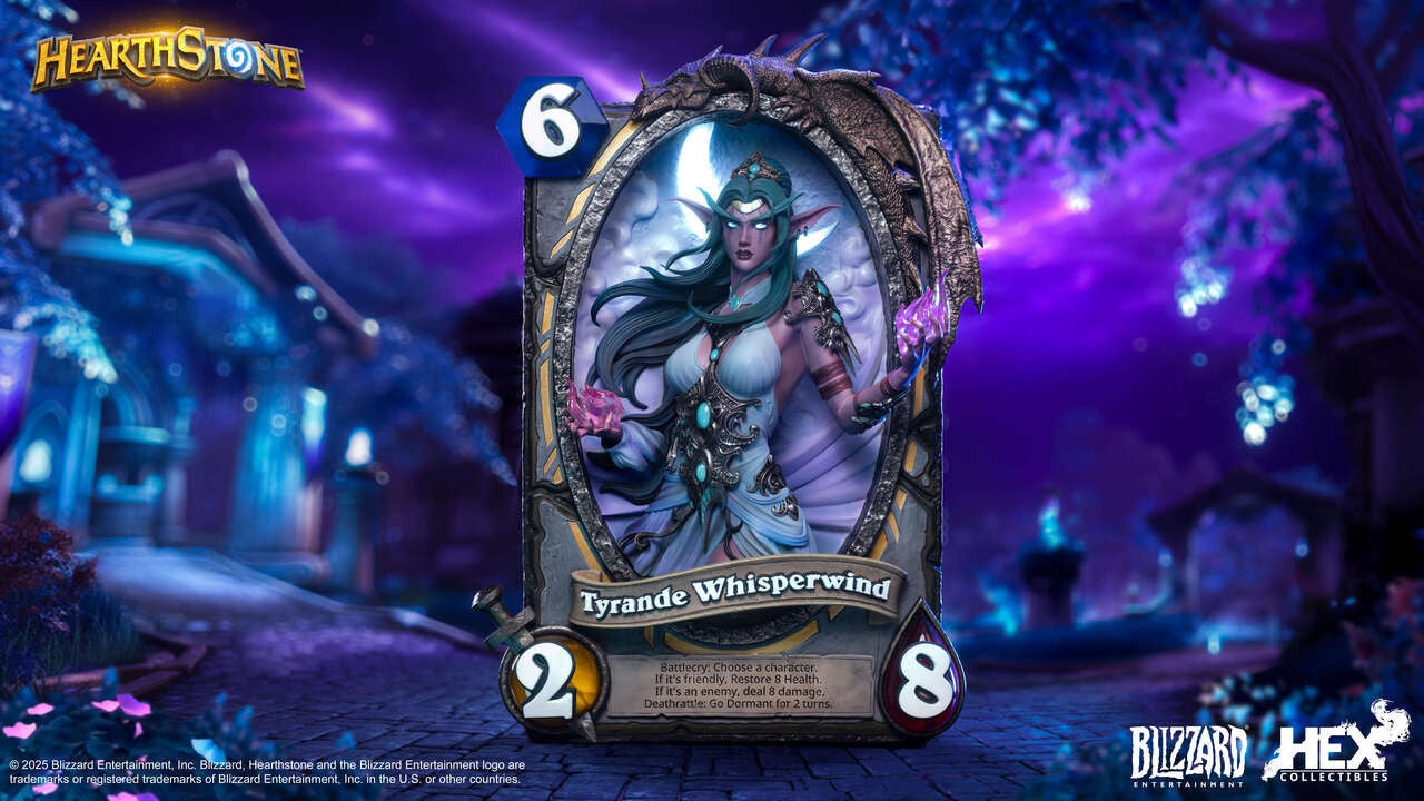 [Pre-Order] HEX Collectibles - Blizzard Hearthstone X Tyrande Whisperwind Art Statue HEXFRAME03 (Licensed)