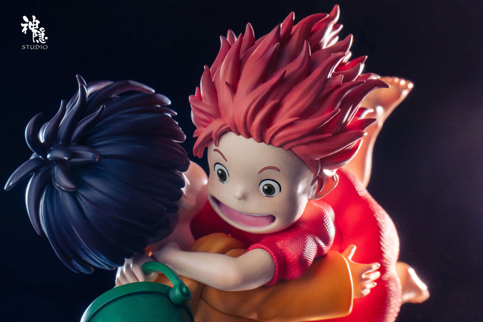 [Warehouse in Stock] Shen Yin Studio - Statue - Ponyo on the Cliff - Ponyo & Sōsuke