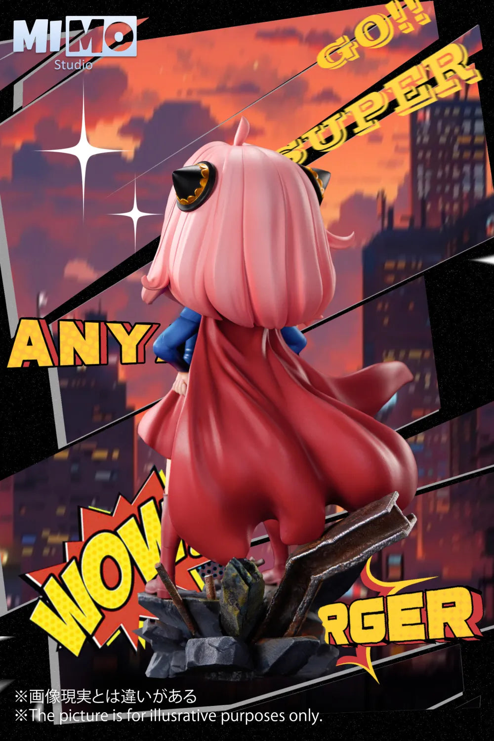 [Warehouse in Stock] Mimo Studio - Statue - Spy x Family - Anya cos Super Girl