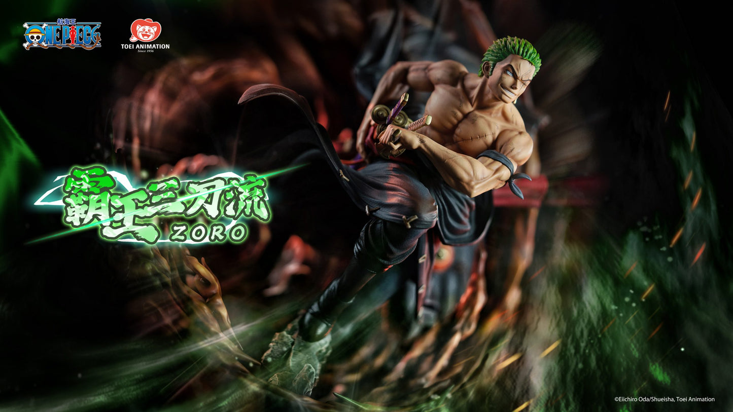 [China Stock] Toei Animation - Statue - Licensed Roronoa Zoro Overlord Three Sword Style