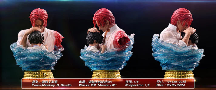 [US in Stock] Monkey.D Studio - Statue - One Piece - Kid Luffy & Shanks