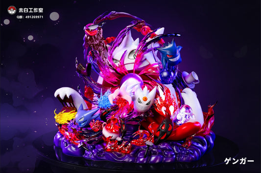 [Warehouse in Stock] WB Studio - Statue - Pokémon - Evolution Series 2nd Gengar White version