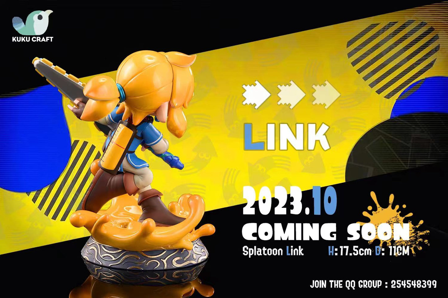 [Pre-Order] KukuCraft Studio - Statue - The Legend of Zelda x SPLATOON - Squid Link & Zelda