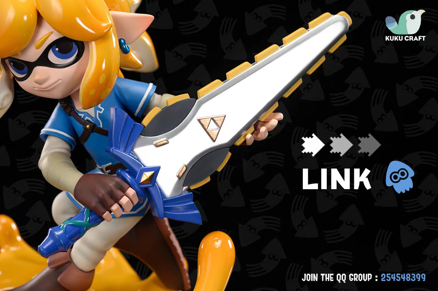 [Pre-Order] KukuCraft Studio - Statue - The Legend of Zelda x SPLATOON - Squid Link & Zelda